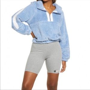BP Blue and White Fleece Hoodie